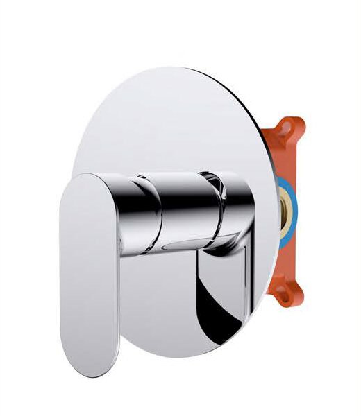 Consealed single lever shower mixer