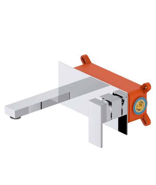 Single lever wall mounted basin mixer