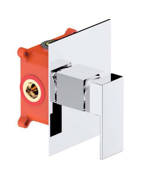 Concealed single lever shower mixer