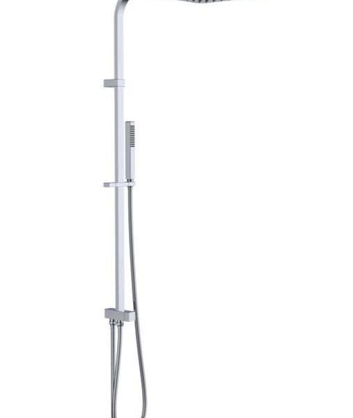 Exposed shower system with diverter